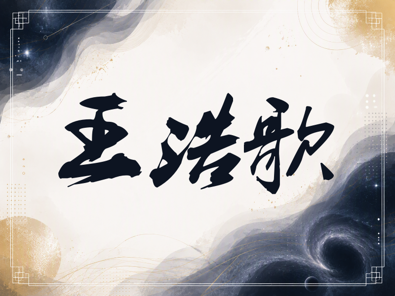 王浩歌签名（刀锋世界）
