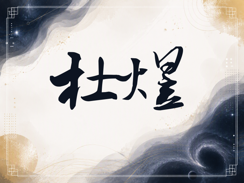 杜煜签名（连笔书法）