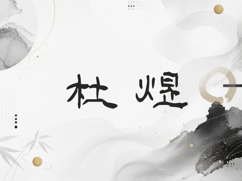 杜煜签名（签名体）