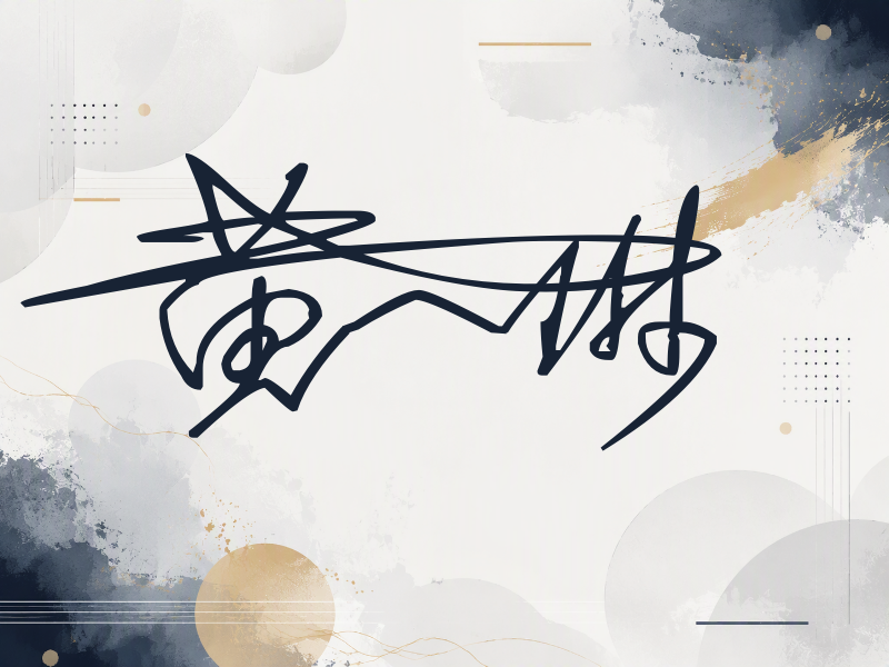 黄一琳签名