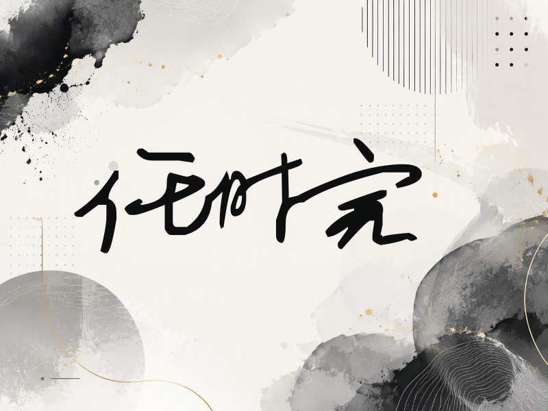 任时完签名（行草签）