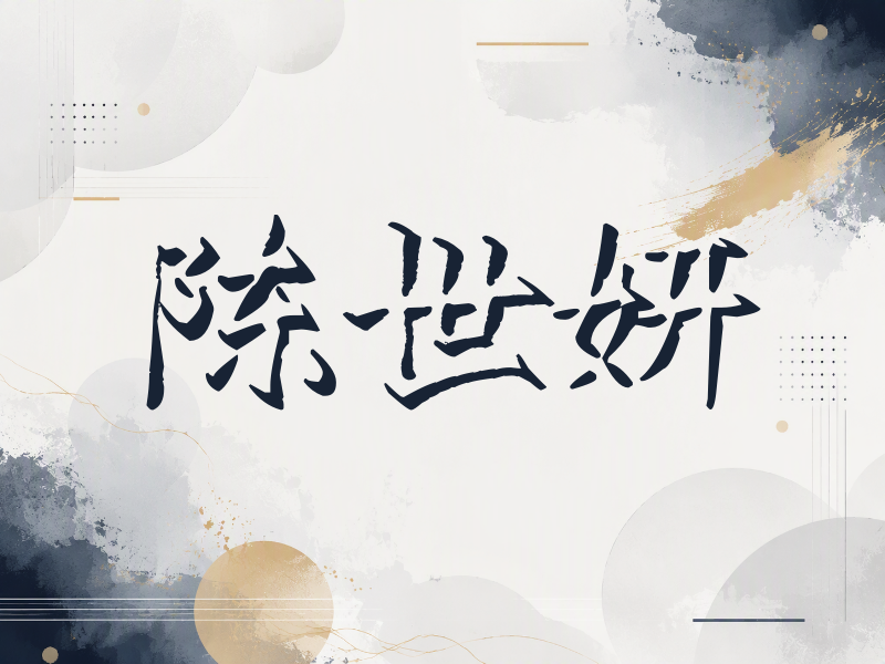 陈世妍签名（立体签名）