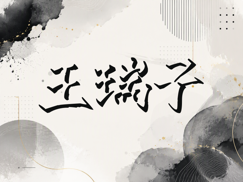 王瑞子签名（立体签名）