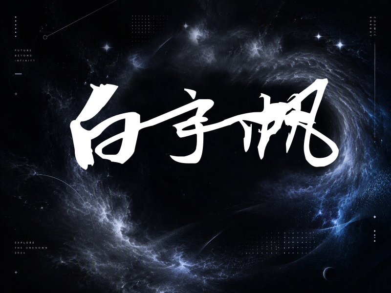 白宇帆签名（连笔书法）