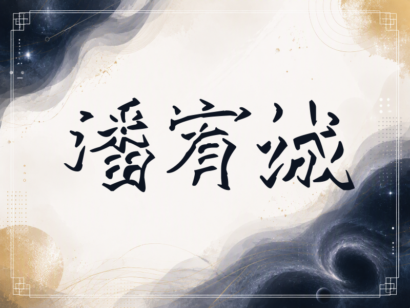 潘宥诚签名（立体签名）