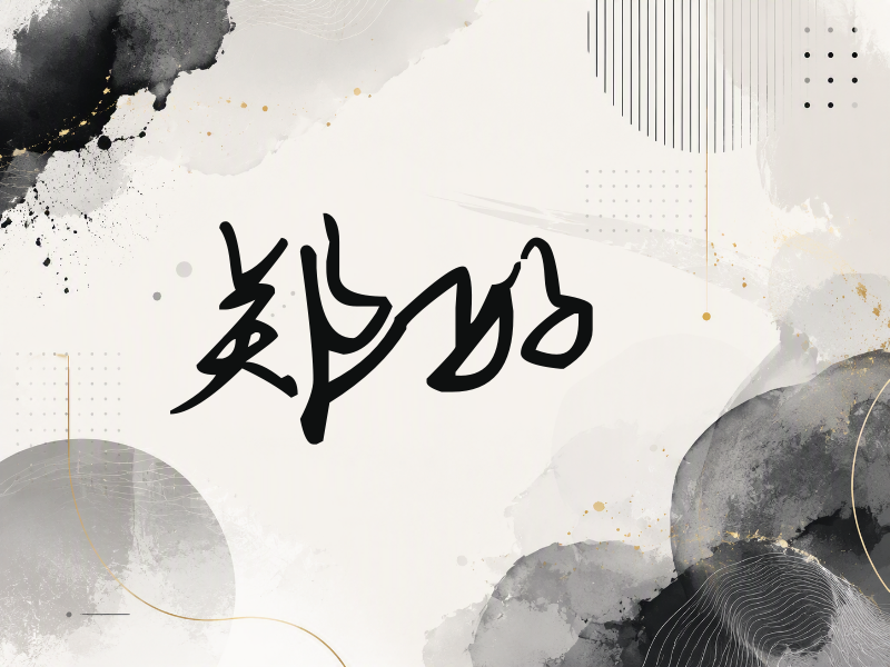 郑好签名（行草签）