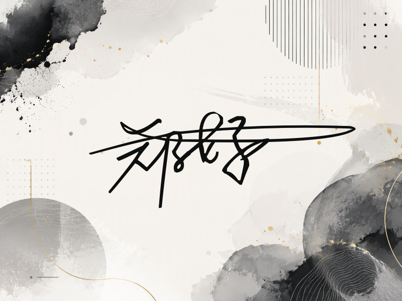 郑好签名