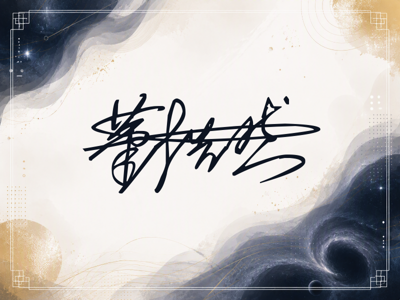 董浩然签名（连笔签）