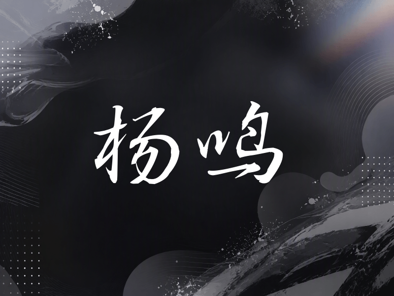 杨鸣签名（公务签）