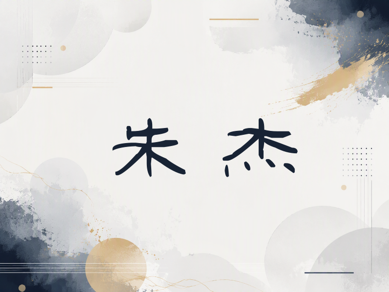 朱杰签名（签名体）