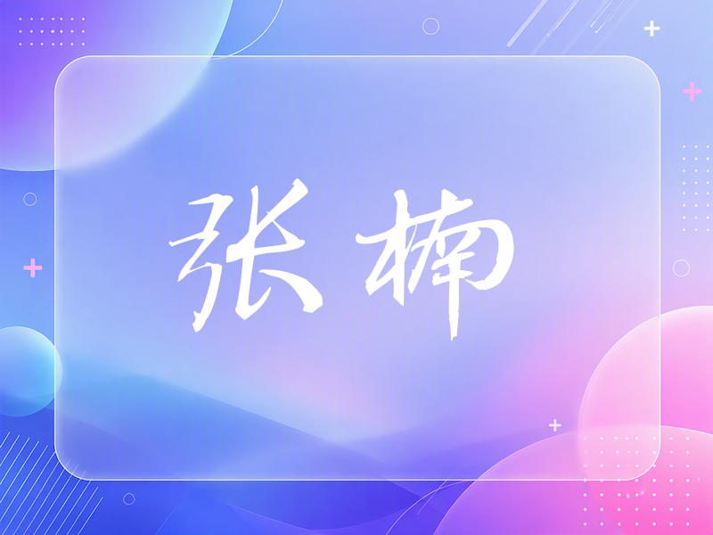 张楠签名（公务签）