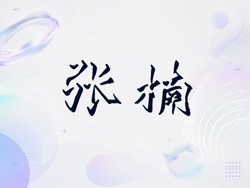 张楠签名（立体签名）