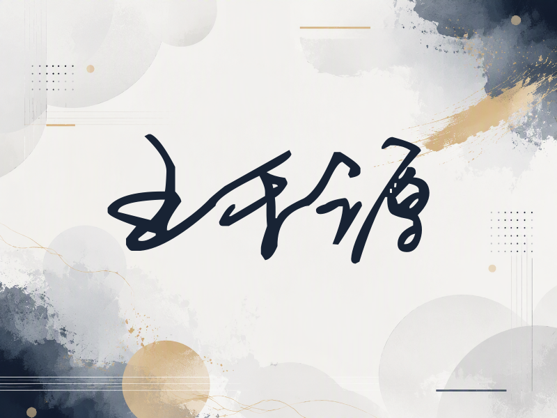 王千源签名（行草签）