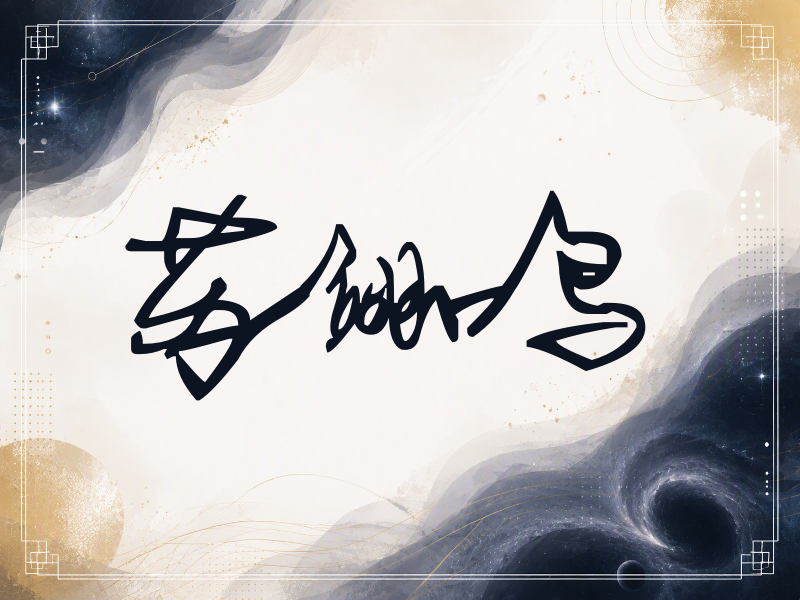 苏翊鸣签名（行草签）