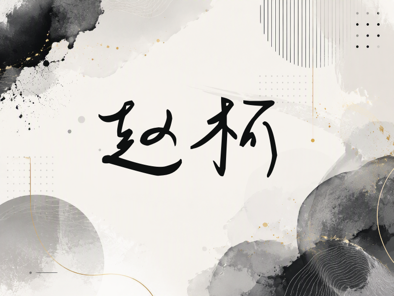 赵柯签名（时尚签）