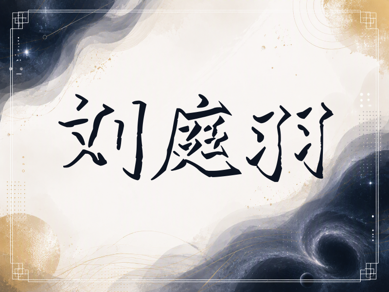 刘庭羽签名（立体签名）