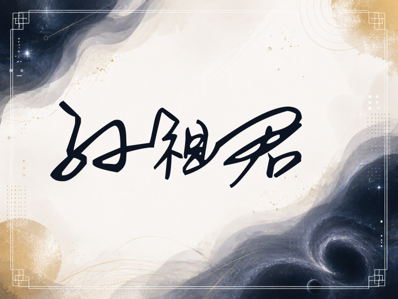 孙祖君签名（行草签）